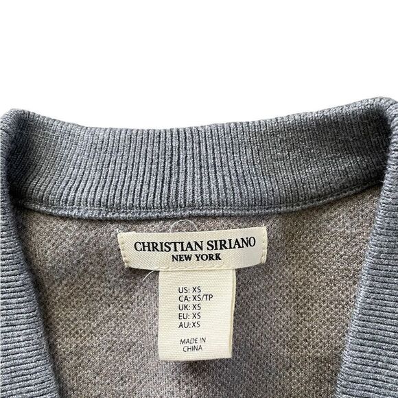 CHRISTIAN SIRIANO Cardigan Gray/Blue and Tan Camo Size XS - Picture 5 of 5